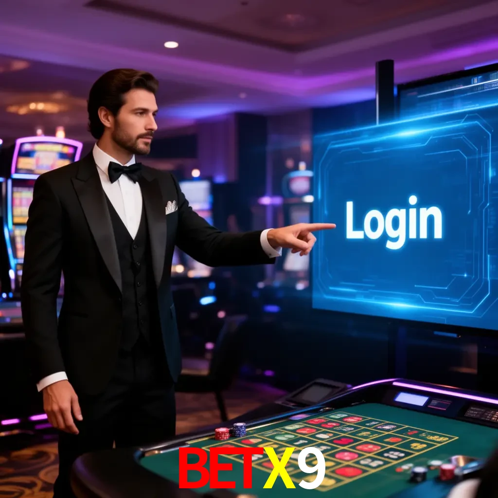 BETX9 Login - OTP, cuenta y soporte Pantalla BETX9 Login con OTP, contraseña, cuenta segura y soporte móvil
